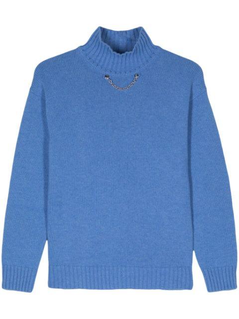 chain-embellished jumper by MOSCHINO JEANS