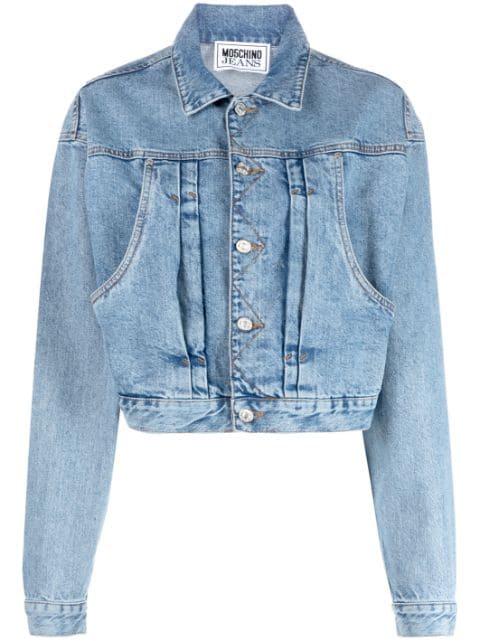 cropped denim jacket by MOSCHINO JEANS