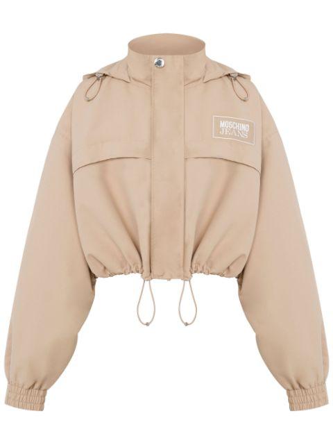 cropped hoodied jacket by MOSCHINO JEANS