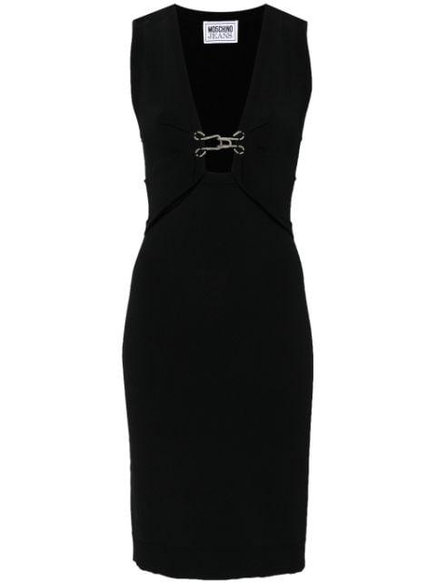 decorative hook dress by MOSCHINO JEANS