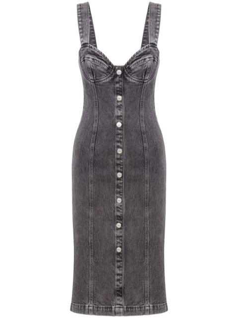 denim midi dress by MOSCHINO JEANS