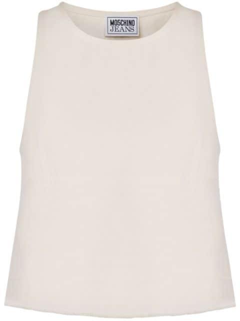 denim tank top by MOSCHINO JEANS