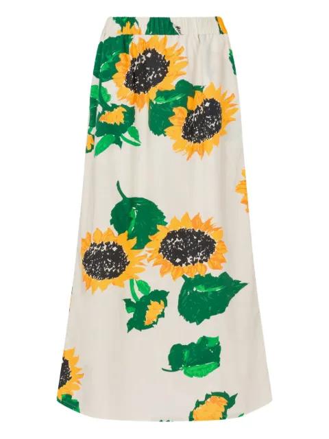 floral-print maxi skirt by MOSCHINO JEANS