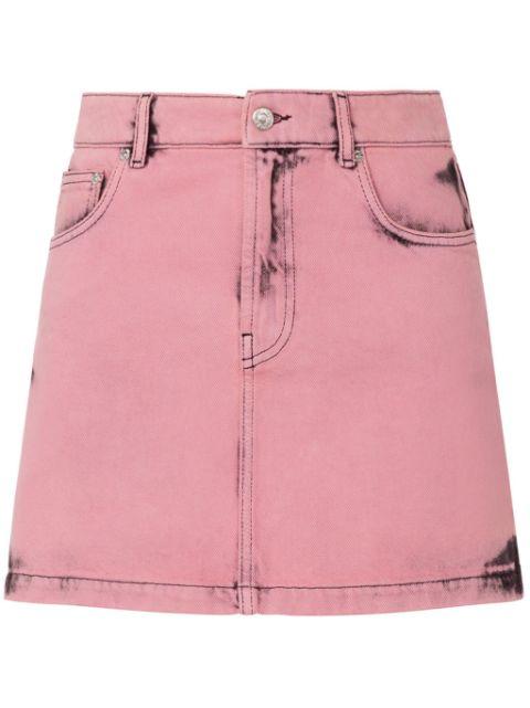 high-rise denim miniskirt by MOSCHINO JEANS