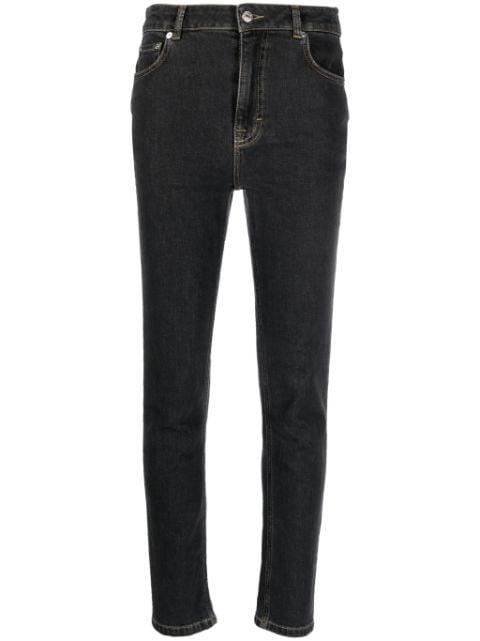 high-rise skinny-cut jeans by MOSCHINO JEANS