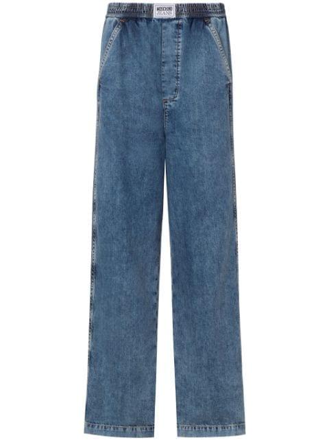 high-rise wide-leg jeans by MOSCHINO JEANS