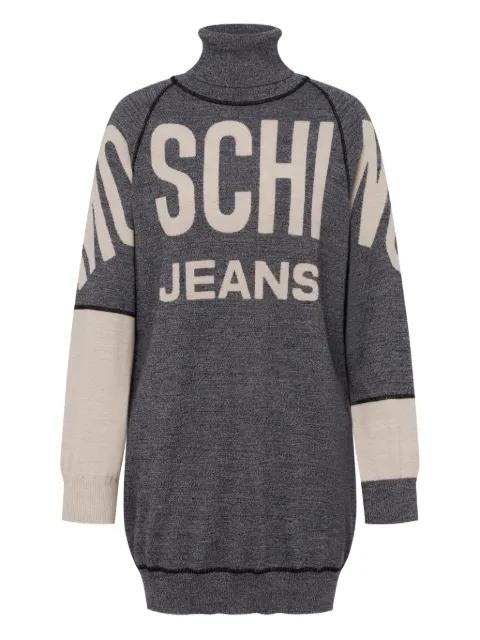 knitted roll neck dress by MOSCHINO JEANS