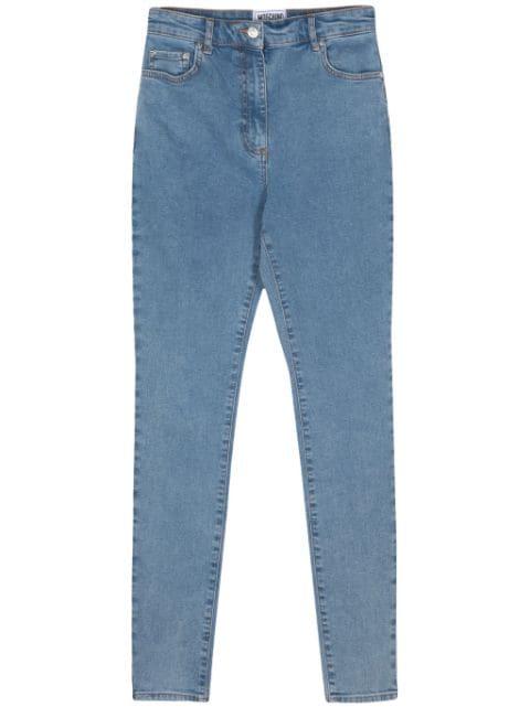 logo-engraved button jeans by MOSCHINO JEANS