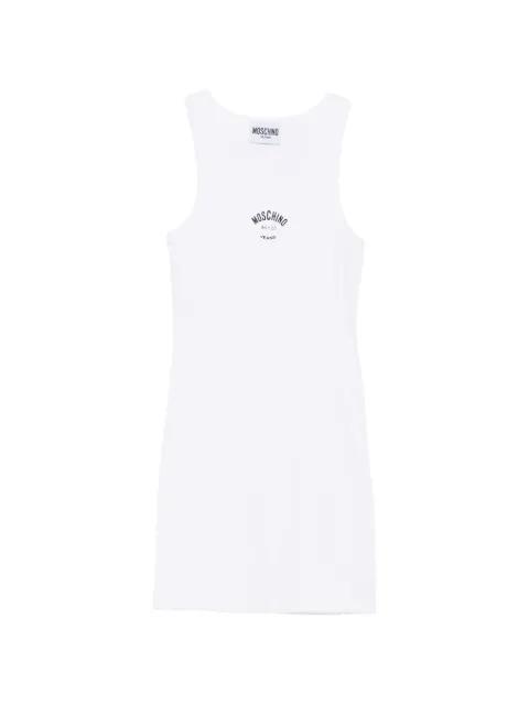 logo-print ribbed mini dress by MOSCHINO JEANS
