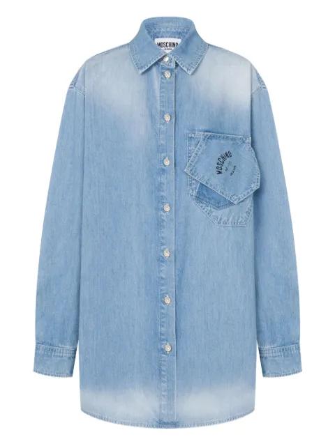 long-sleeve denim shirt by MOSCHINO JEANS