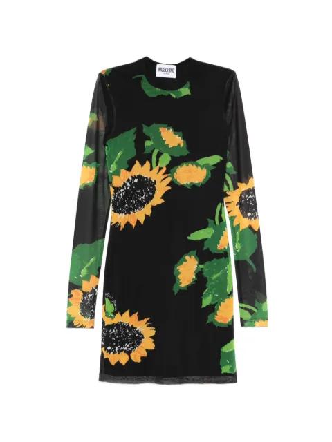 long-sleeved floral dress by MOSCHINO JEANS