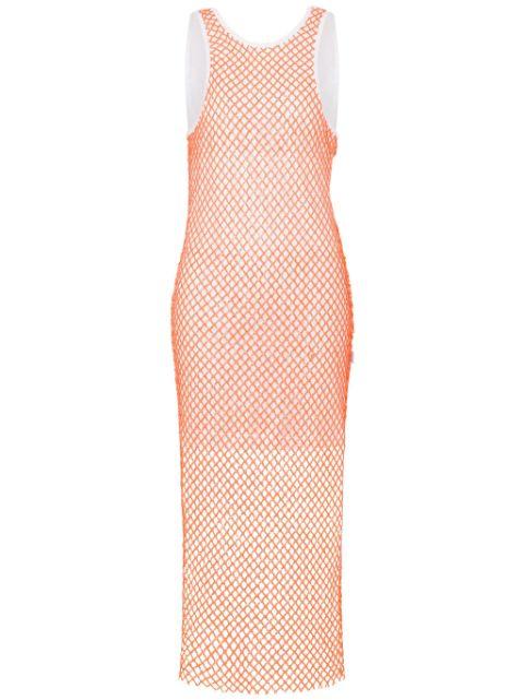 mesh midi dress by MOSCHINO JEANS