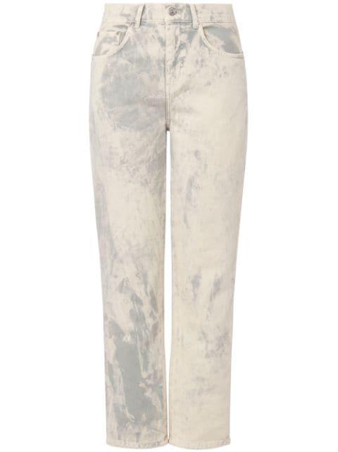 mid-rise cropped jeans by MOSCHINO JEANS