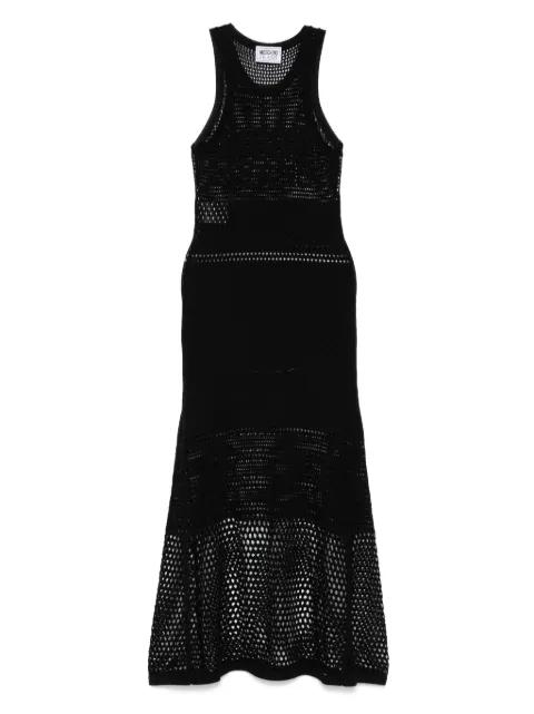 open-knit midi dress by MOSCHINO JEANS
