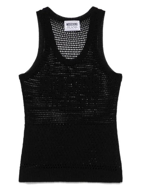 open-knit top by MOSCHINO JEANS