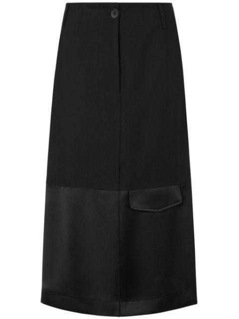 panelled tailored midi skirt by MOSCHINO JEANS