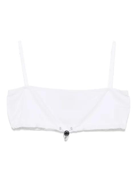 poplin cropped top by MOSCHINO JEANS