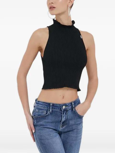 ruffled sleeveless top by MOSCHINO JEANS