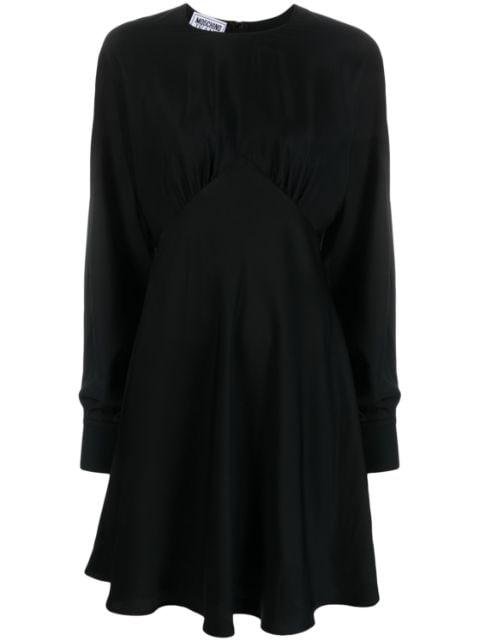 satin poet-sleeve midi dress by MOSCHINO JEANS