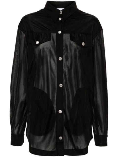 semi-sheer shirt by MOSCHINO JEANS