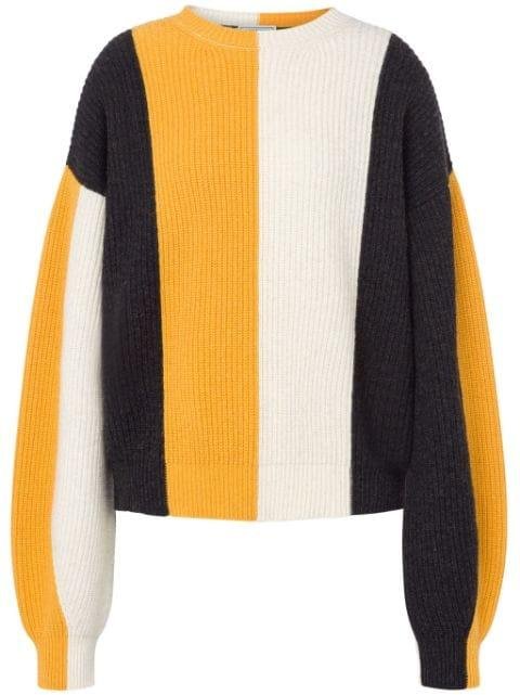 striped ribbed jumper by MOSCHINO JEANS