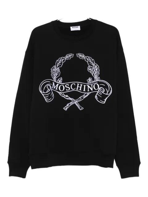 Laurel Crown logo embroidered sweatshirt by MOSCHINO
