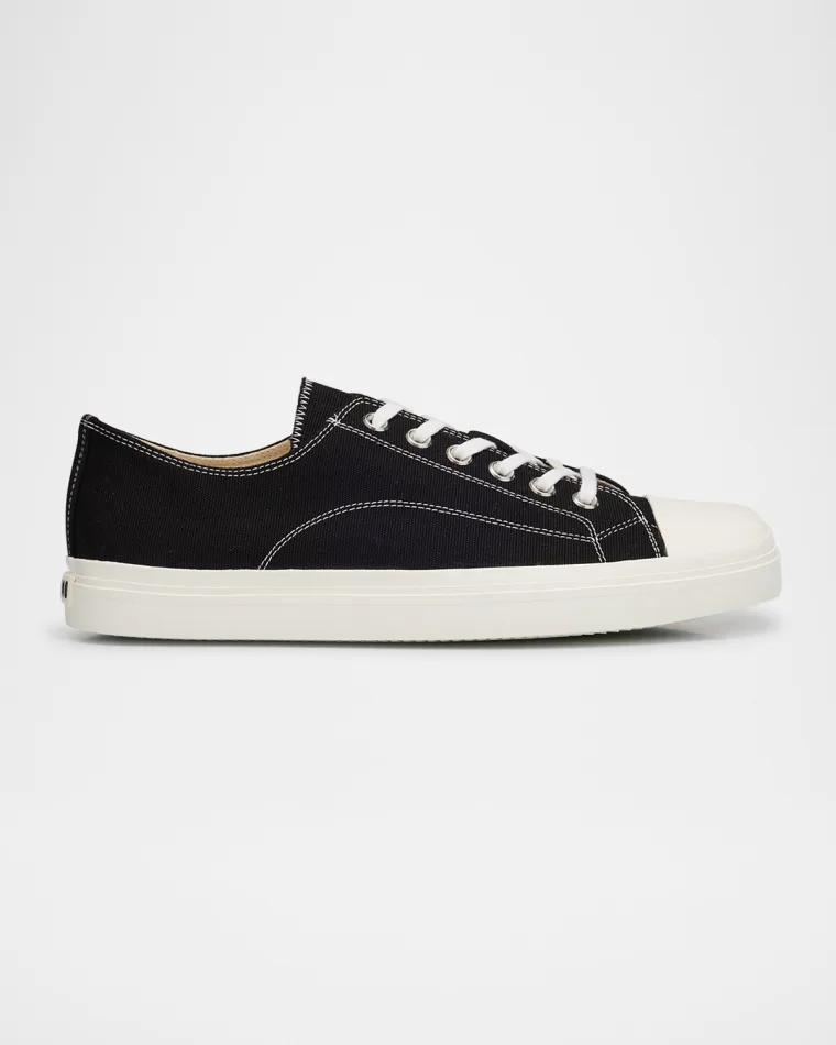 Men's Edge Canvas Cap Toe Low-Top Sneakers by MOSCHINO