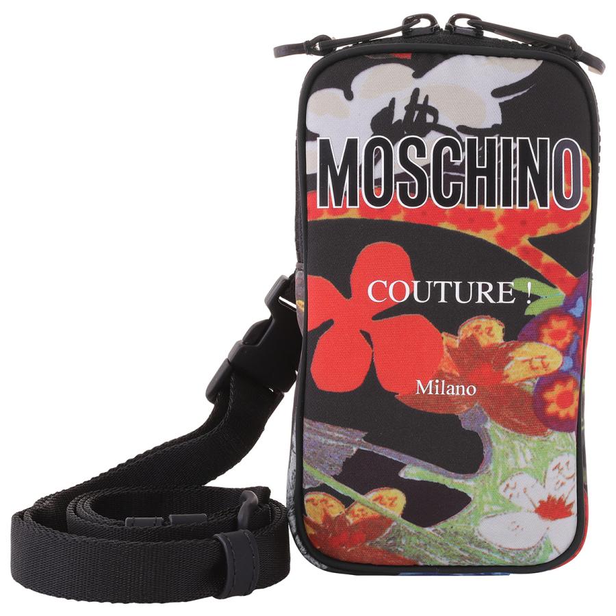 Moschino Allover Flowers Printed Phone Pouch by MOSCHINO