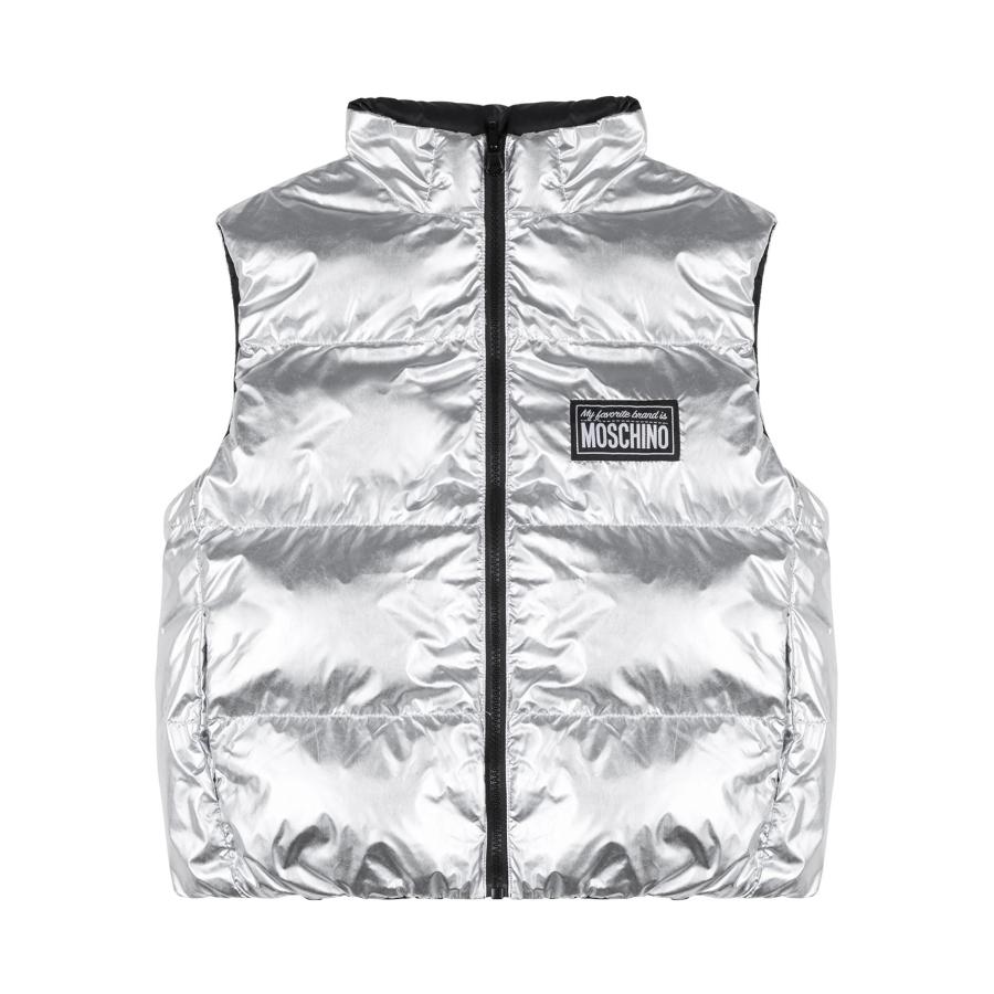 Moschino Boys Logo-Applique High Neck Vest by MOSCHINO