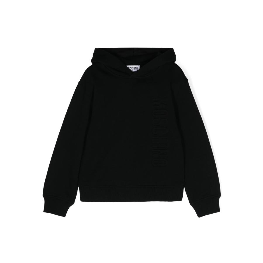 Moschino Boys Logo Embroidered Cotton Hoodie by MOSCHINO