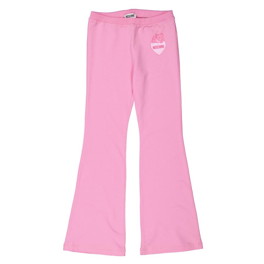 Moschino Girls Teddy Bear-Motif Cotton Blend Track Pants by MOSCHINO
