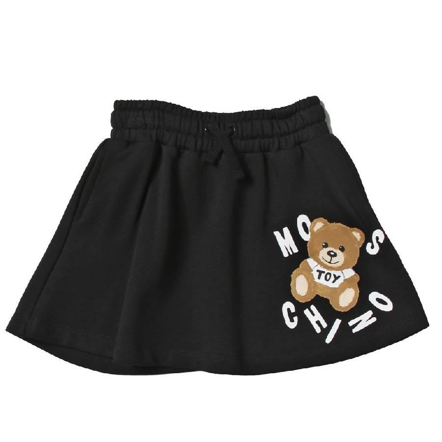 Moschino Girls Teddy Bear Print Cotton Skirt by MOSCHINO