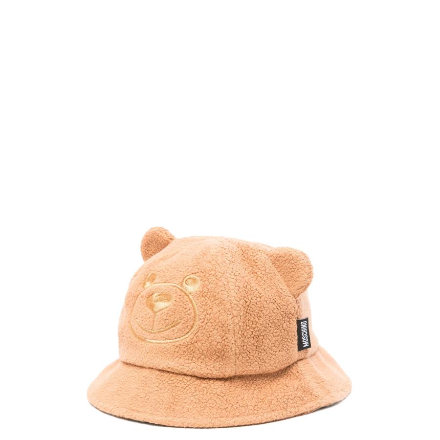 Moschino Kids Leo Teddy Round Crown Bucket Hat by MOSCHINO