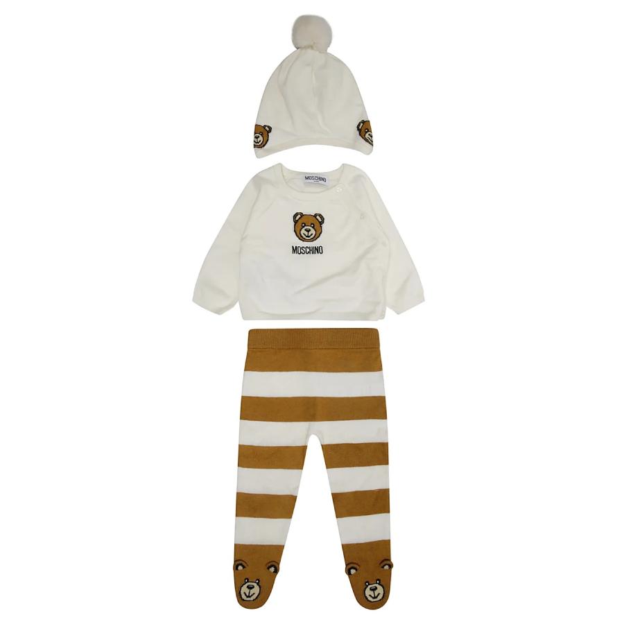 Moschino Kids Teddy Bear Motif Crewneck Tracksuit by MOSCHINO