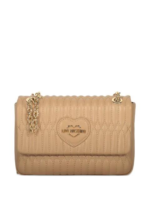 Quilted heart shoulder bag by MOSCHINO
