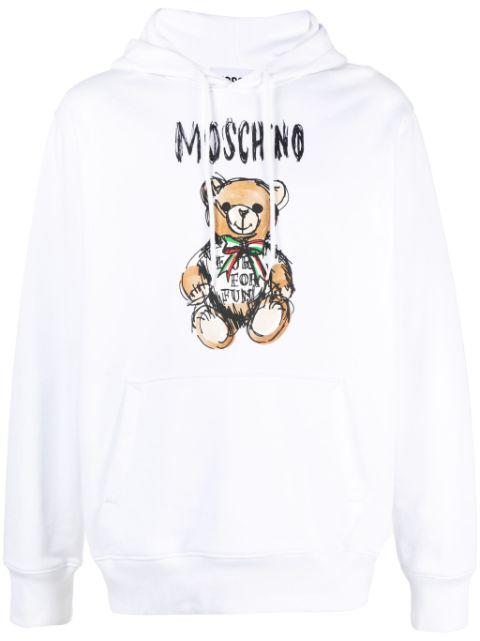 Teddy-Bear cotton hoodie by MOSCHINO