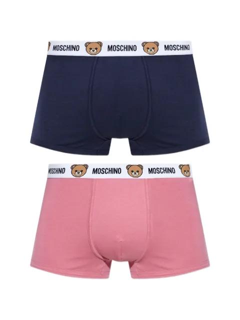 Teddy Bear logo-waistband boxers (set of two) by MOSCHINO