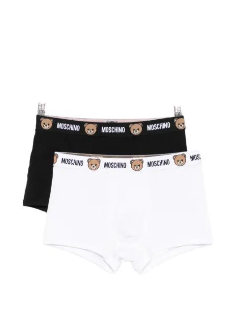 Teddy Bear logo-waistband boxers (set of two) by MOSCHINO