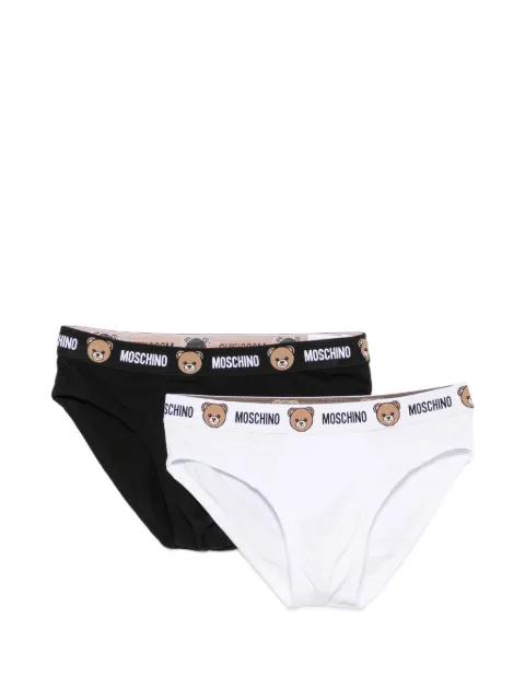 Teddy Bear logo-waistband briefs (set of two) by MOSCHINO