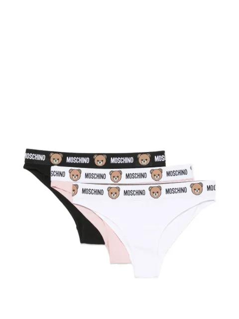 Teddy Bear logo-waistband briefs set (set of three) by MOSCHINO