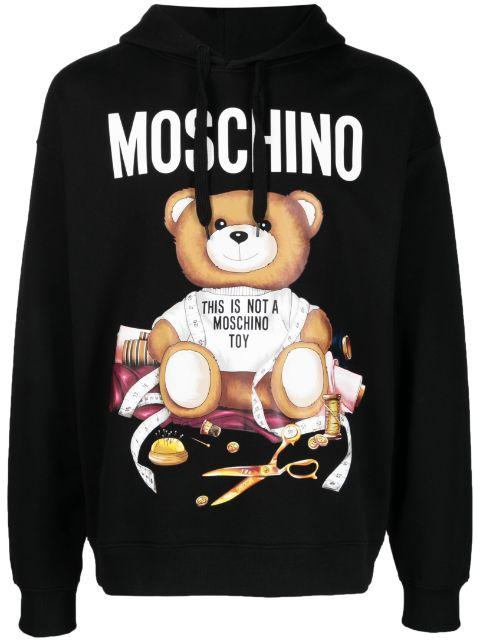 Teddy Bear organic cotton hoodie by MOSCHINO