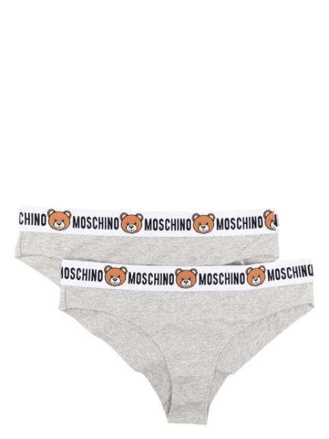 Teddy Bear waistband briefs (pack of two) by MOSCHINO