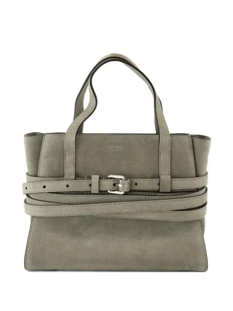 Tie Me belt-detail tote bag by MOSCHINO