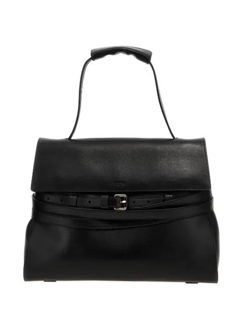 Tie Me belt-detail tote bag by MOSCHINO