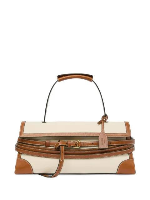 Tie Me top-handle tote bag by MOSCHINO