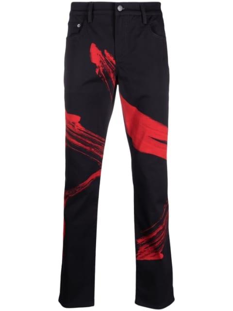 Tony Viramontes Archive stretch gabardine trousers by MOSCHINO