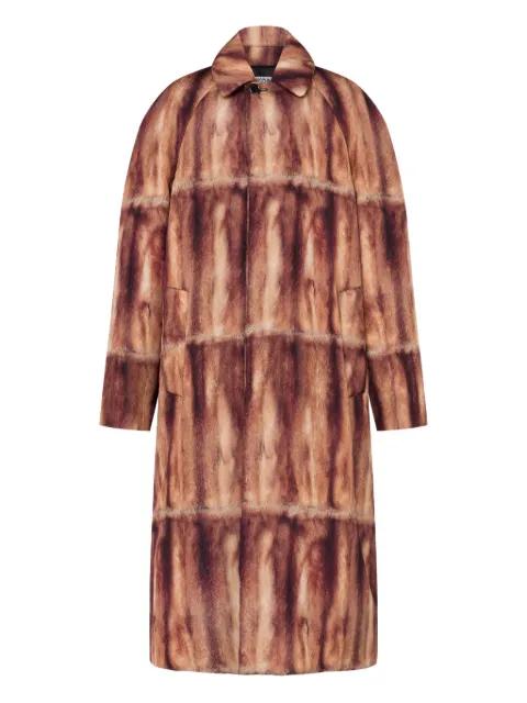 abstract printed coat by MOSCHINO