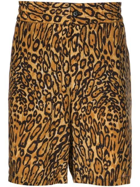 animal-print shorts by MOSCHINO