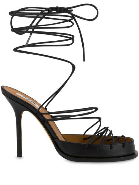 ankle-tie sandals by MOSCHINO