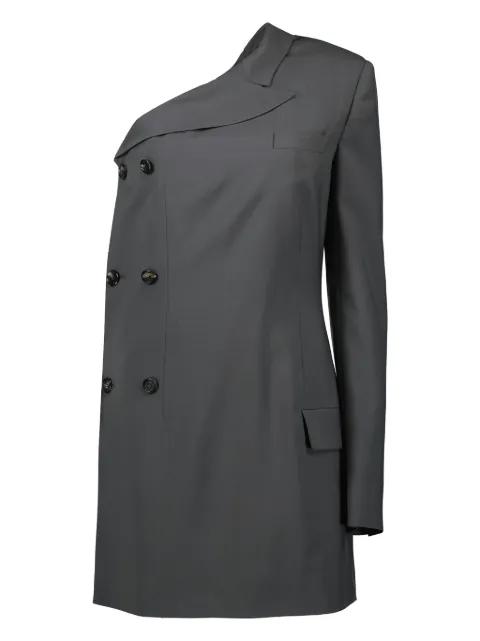 asymmetric-sleeve blazer by MOSCHINO